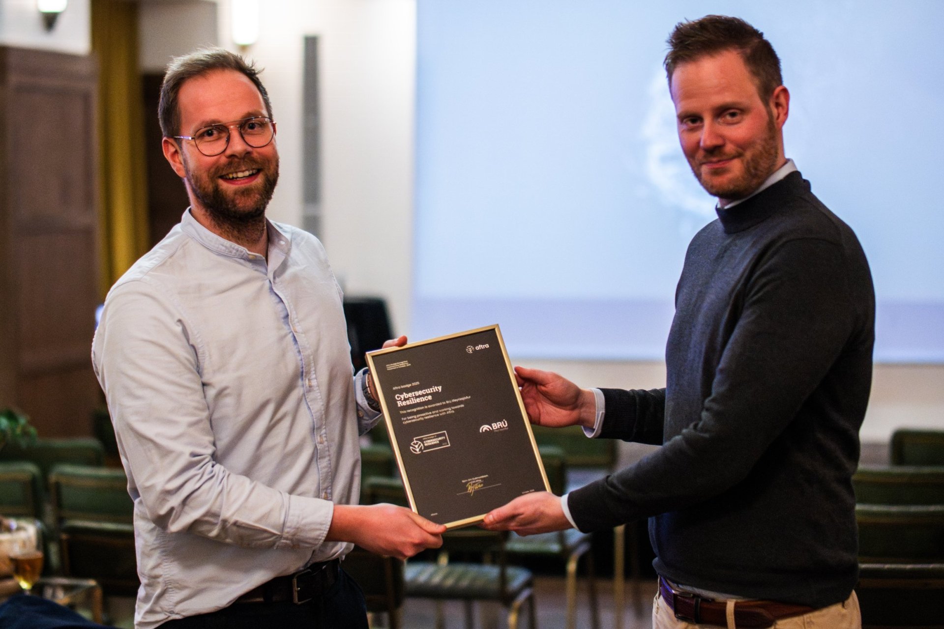 Brú fær netöryggisviðurkenningu frá Aftra